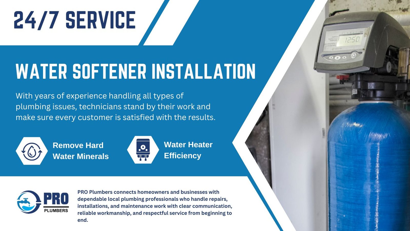 Water softener installation in Lake Elsinore, CA